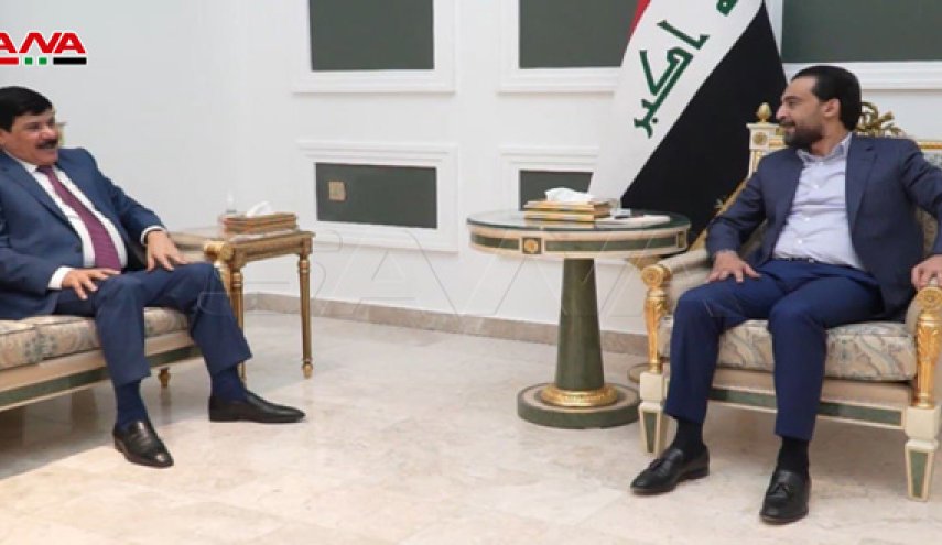 الحلبوسي والدندح يبحثان علاقات التعاون بين سوريا والعراق