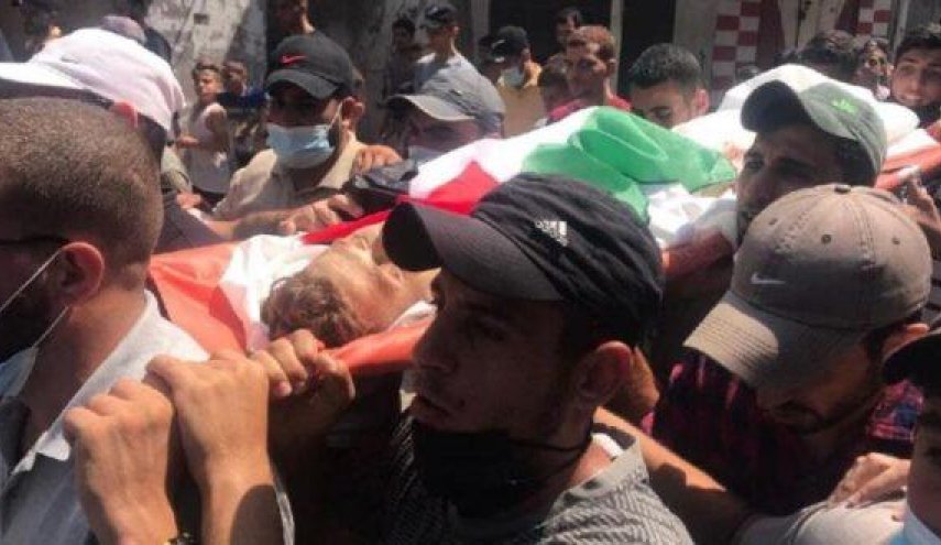 تشييع حاشد لشهيد الإرباك الليلي أحمد صالح شمالي القطاع