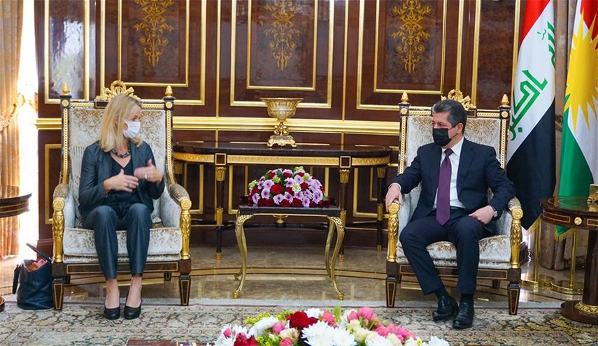 رئيسة البعثة الأوروبية لبارزاني: عملنا يقتصر على مراقبة سير العملية الانتخابية