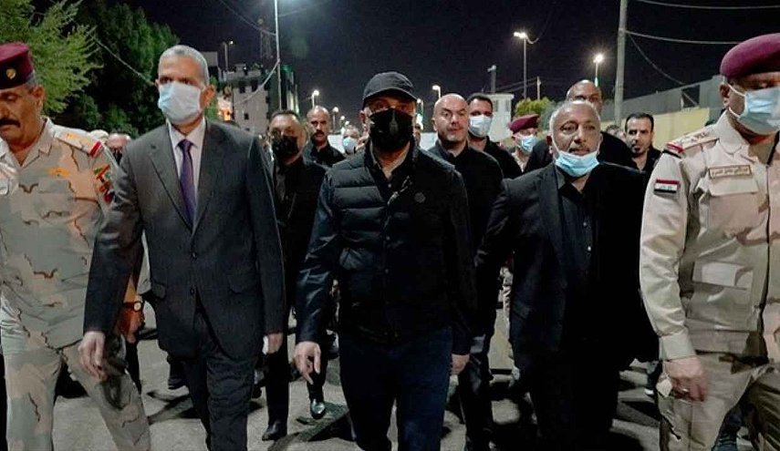 الكاظمي في كربلاء المقدسة للإطلاع على الاجراءات الخاصة بزيارة الاربعين