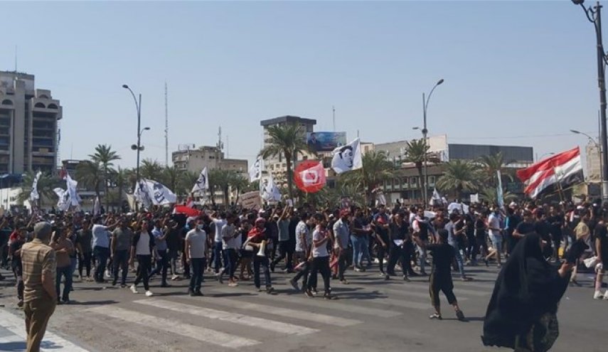 تجمع گسترده عراقی‌ها در مرکز بغداد
