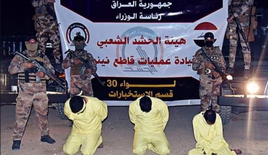 الحشد الشعبي يطيح بثلاثة متهمين بالارهاب في الموصل