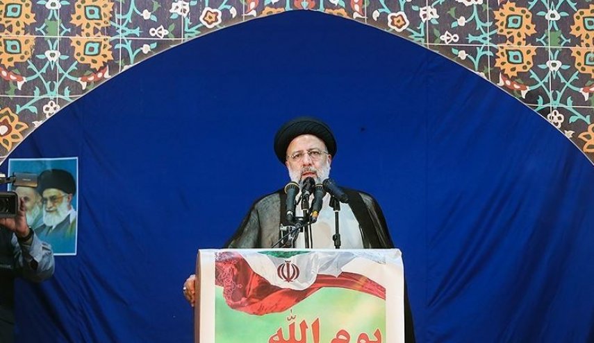 رئيسي : نبحث عن مفاوضات يعقبها الغاء الحظر الظالم عن البلاد