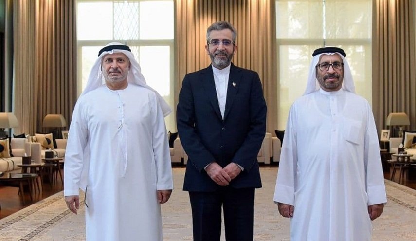 علي باقري كني يلتقي في أبوظبي بـ أنور قرقاش