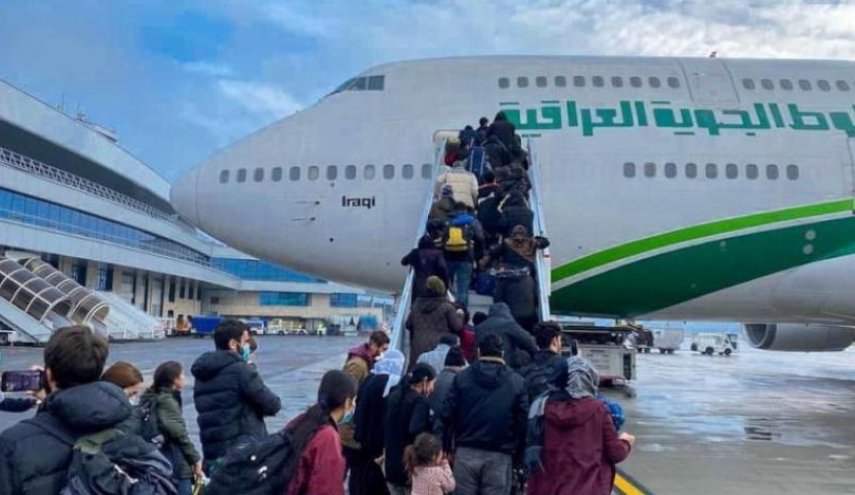 الكشف عن عدد العراقيين العالقين الذين تم إجلاؤهم من بيلاروسيا