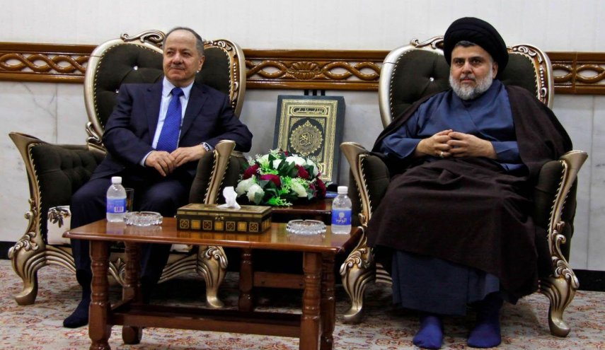 الصدر وبارزاني يتفقان على تفعيل الحوار الجاد فيما يخص التحالفات المقبلة