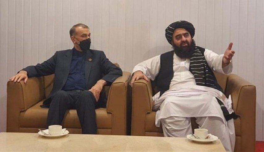 محادثات بين أميرعبداللهيان ووزير خارجية حكومة طالبان