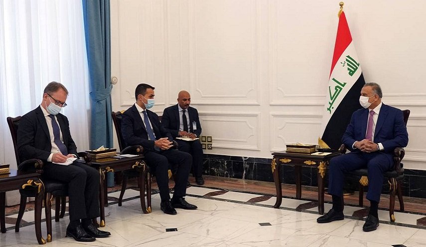 الكاظمي ووزير الخارجية الإيطالي يبحثان تدريب القوات العراقية تحت إطار الناتو