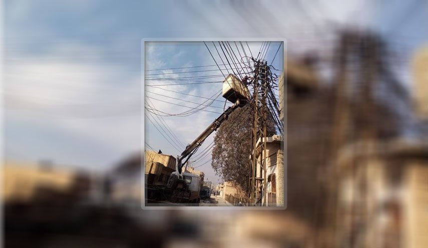 كهرباء الحسكة: صيانة 667 مركز تحويل خلال العام الماضي