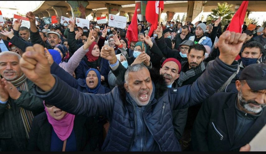 حركة النهضة لمظاهرات 14 يناير المعارضة للرئيس التونسي