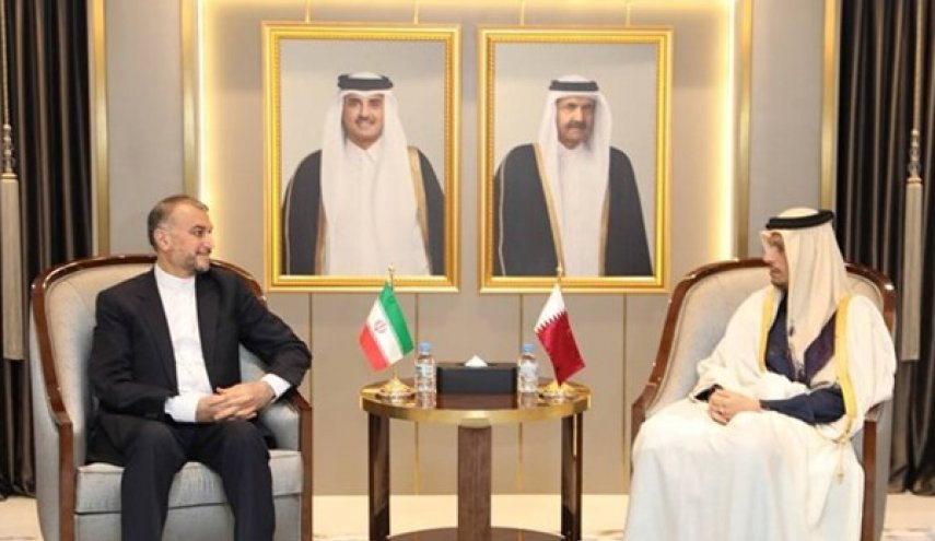 وزير الخارجية الايراني يجري محادثات مع نظيره القطري