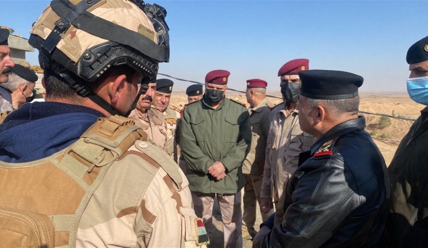 بالصور.. وفد امني رفيع يصل ديالى