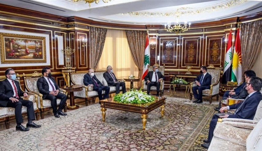 بارزاني ووزير العدل اللبناني يبحثان تعزيز التعاون بمجال القضاء
