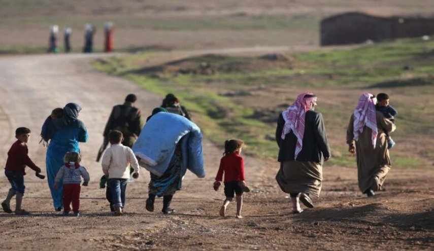 3500 أسرة من الحسكة تنزح الى مراكز إيواء مؤقتة 