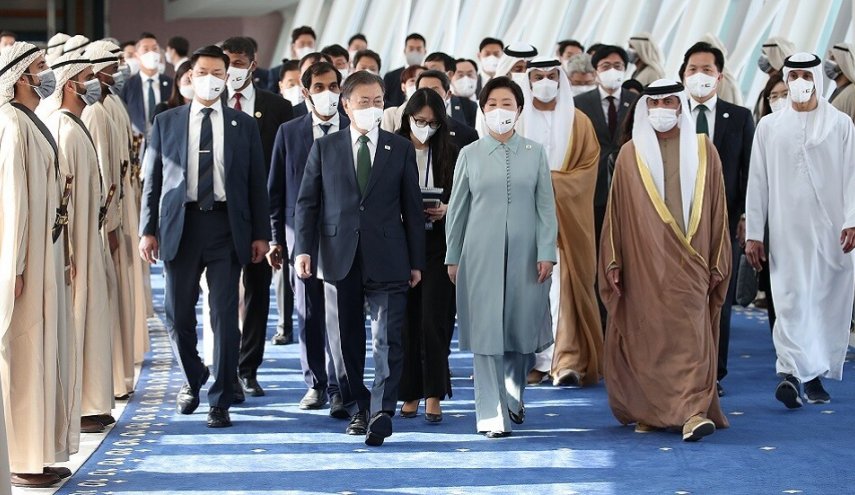 اصابة بعض مرافقي الرئيس الكوري الجنوبي إلى الإمارات والسعودية ومصر بكوفيد-19