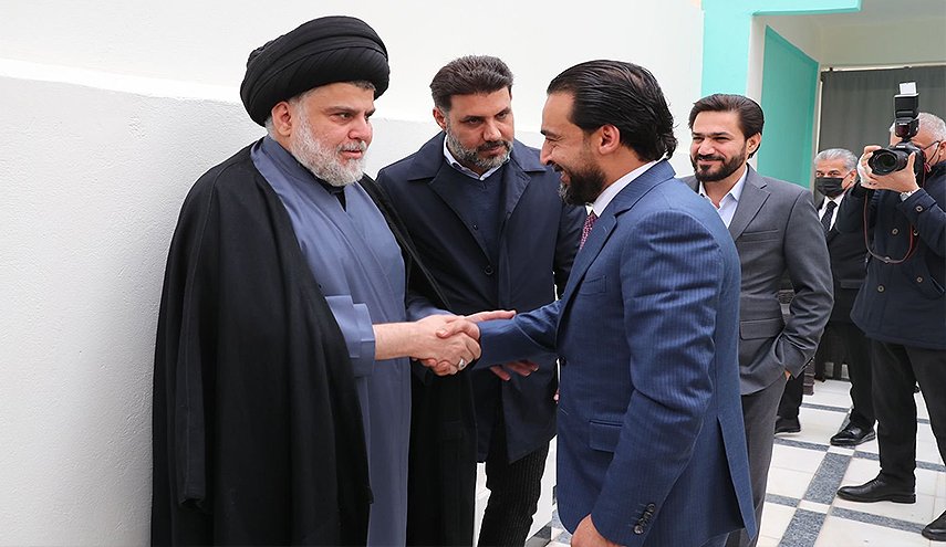 انتهاء الاجتماع بين الصدر والحلبوسي وبارزاني