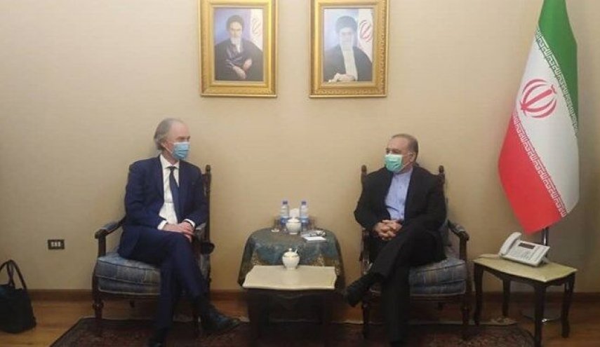 محادثات بين بيدرسون والسفير الايراني في سوريا

