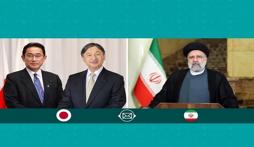 رئيسي يبعث رسالة تهنئة إلى إمبراطور ورئيس الحكومة في اليابان