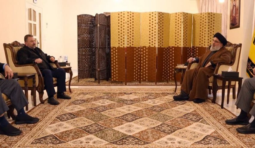 السيد نصرالله يستقبل نائب رئيس المكتب السياسي لحركة حماس