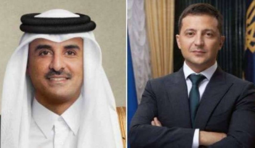 أمير قطر يتلقى اتصالا من زيلينسكي