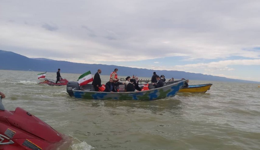 بازدید رییس جمهور از تنها جزیره ایرانی دریای خزر