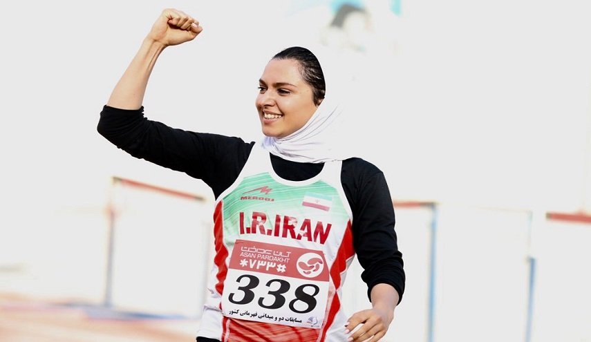 الإيرانية فرزانه فصيحي الثانية بمنافسات ألعاب القوى في بلغراد