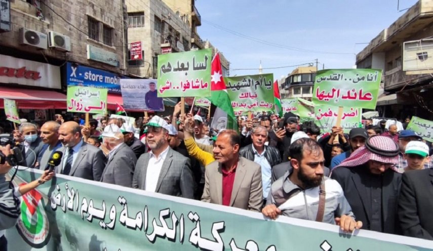 الاردن .. مسيرة في ذكرى يوم الارض
