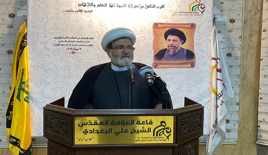 الشيخ البغدادي يحذر العاقدين آمالهم على نتائج الإنتخابات عبر استعداء المقاومة
