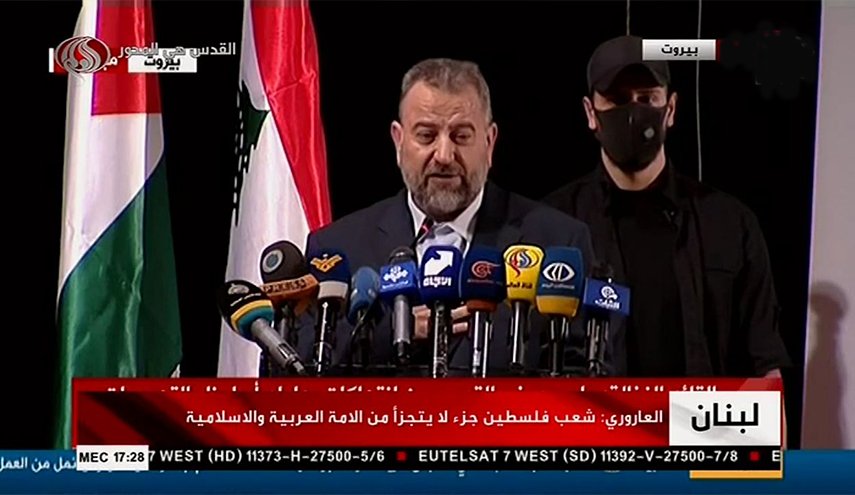 العاروري يثمن دعم ايران المتواصل للمقاومة