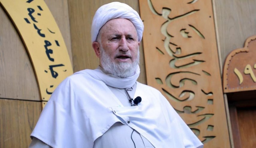 الشيخ الخالصي يدعو المسلمين لنصرة اهل القدس وفلسطين

