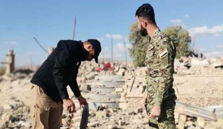 العراق: الحشد يرفع عشرات المقذوفات من مخلفات داعش في كركوك
