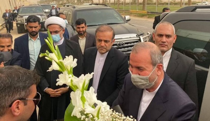 حضور سفیر جدید ایران در محل شهادت سردار سلیمانی +عکس