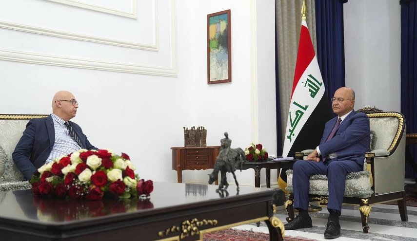 برهم صالح يبحث التعاون المشترك مع سفير جورجيا