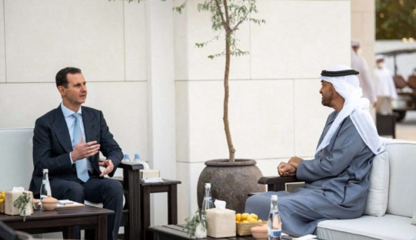 الرئيس الاسد يهنئ محمد بن زايد برئاسة الإمارات