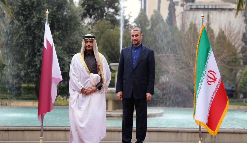 محادثات هاتفية بين وزيري الخارجية الايراني والقطري

