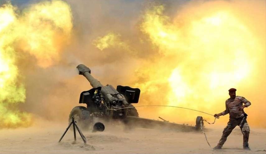 الحشد الشعبي يقصف تجمعا لـ'داعش' شرق صلاح الدين 