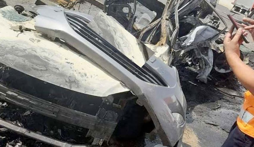 تفحم جثث 7 مواطنين مصريين بحادث سير مروع