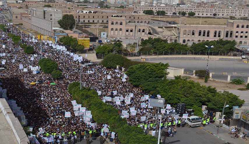 مسيرة جماهيرية حاشدة في العاصمة اليمنية بالذكرى السنوية للصرخة