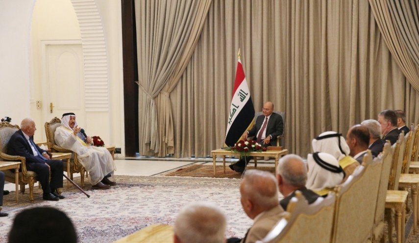 الرئيس العراقي يؤكد ضرورة معالجة المسائل العالقة في كركوك 