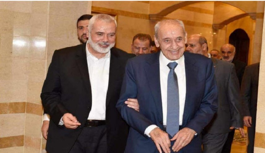 رئیس دفتر سیاسی حماس: قدرت و ثبات لبنان به نفع فلسطین است