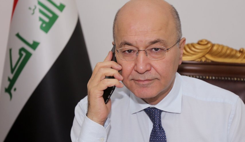 برهم صالح يتبادل التهنئة مع السيسي والامير تميم