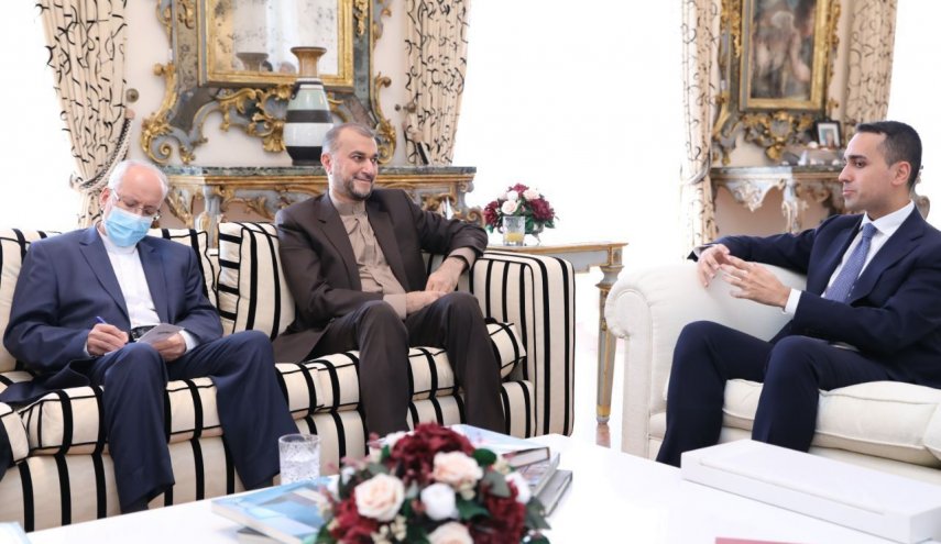 امير عبداللهيان يلتقي نظيره الايطالي في روما