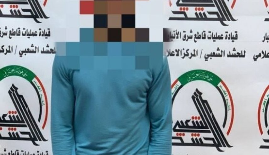 الحشد الشعبي يلقي القبض على إرهابي شرق الأنبار