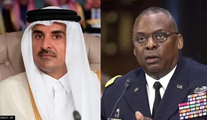 گسترش مناسبات استراتژیک؛ موضوع گفت‌وگوی تلفنی وزیر دفاع آمریکا و امیر قطر