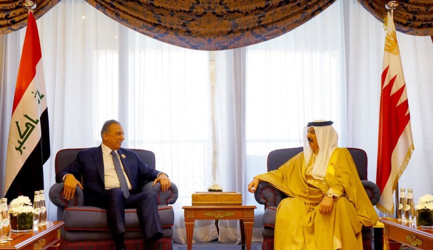 خلال قمة جدة.. رئيس وزراء العراق يلتقي بآل خليفة