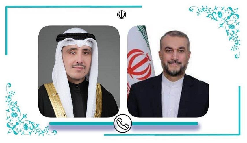 أميرعبداللهيان يبحث مع نظيره الكويتي مفاوضات رفع الحظر والعلاقات الثنائية