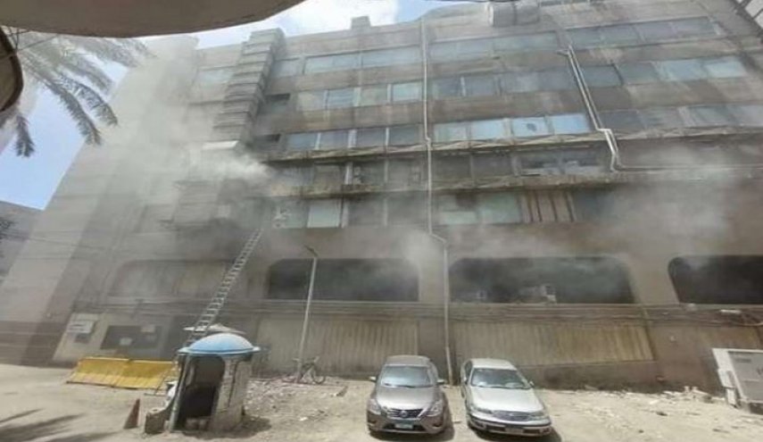 حريق هائل بفندق رمسيس هيلتون في مصر