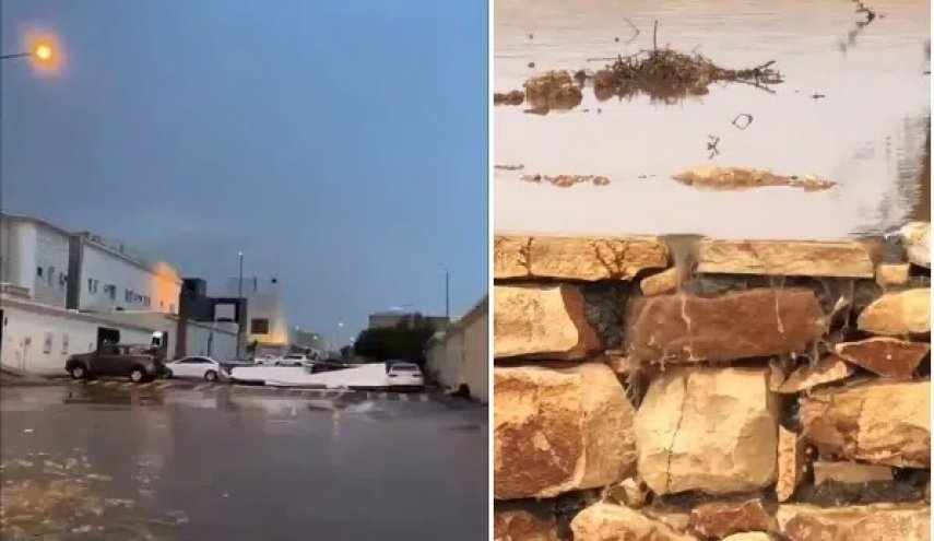 الرياض تغرق في أمطار صيفية تاريخية