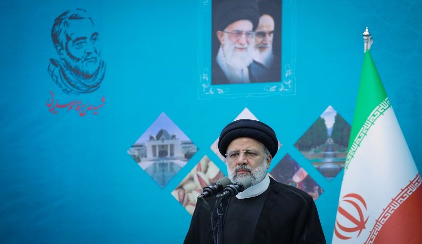 رئيسي: دم الشهيد سليماني كشف عن الوجه الحقيقي للجاهلية الحديثة