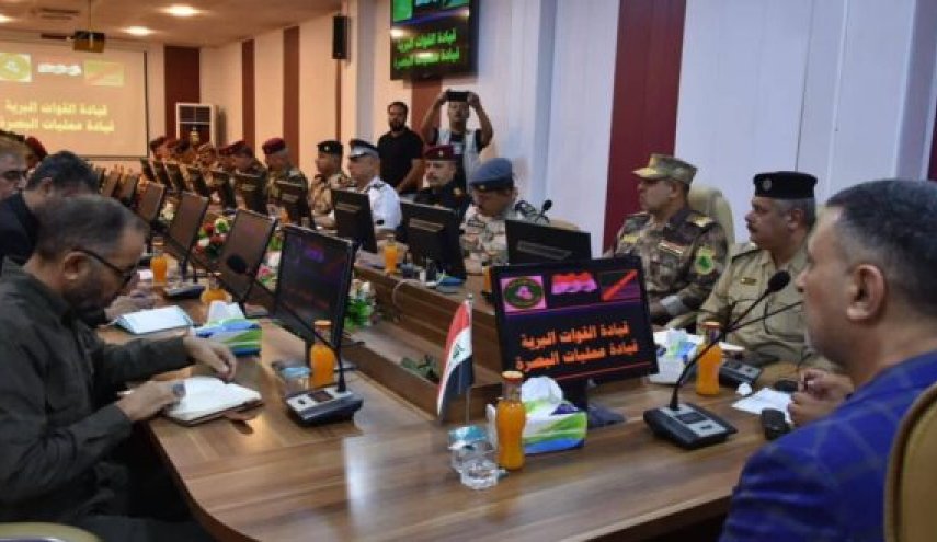 اجتماع امني رفيع في البصرة بمشاركة الحشد الشعبي بشأن الزيارة الاربعينية 